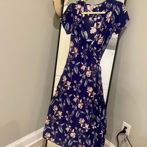 Billabong, SM, floral wrap dress